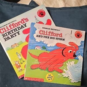 Clifford's Birthday Party and Big Storm Books